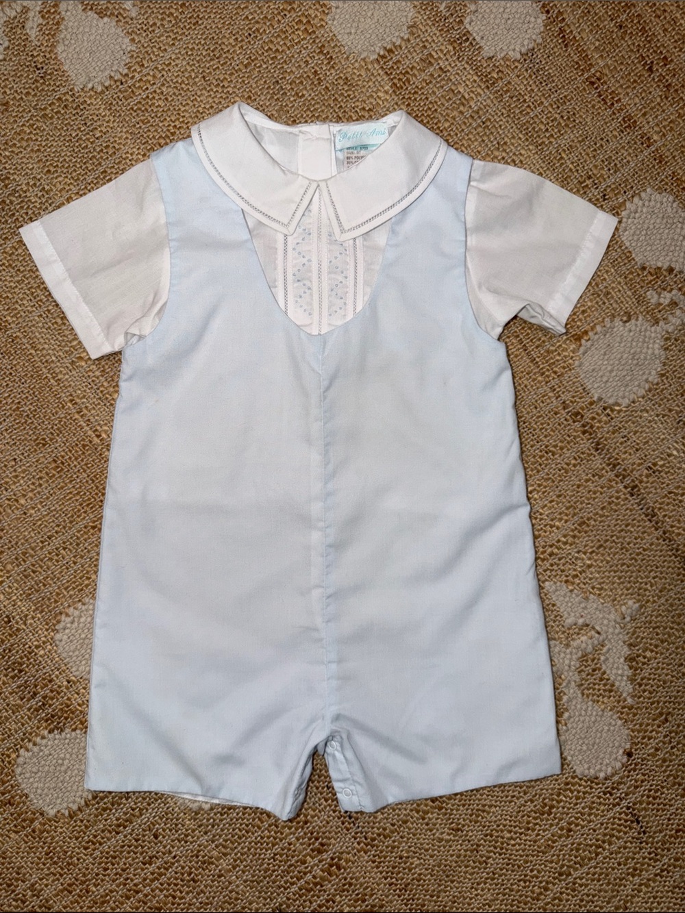 Petit Ami Jon Jon Outfit Embroidered Set Romper 3T